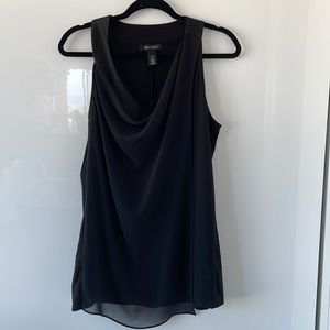 White House Black Market sleeveless black shirt
